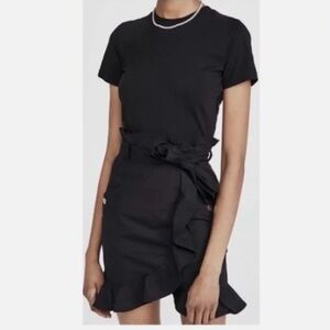 Derek Lam 10 Crosby Hudson Black  T-shirt Dress